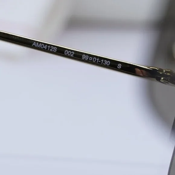 Final Price! Alexander McQueen AM0412S 002 Gold/Brown Sunglasses - Picture 8 of 11